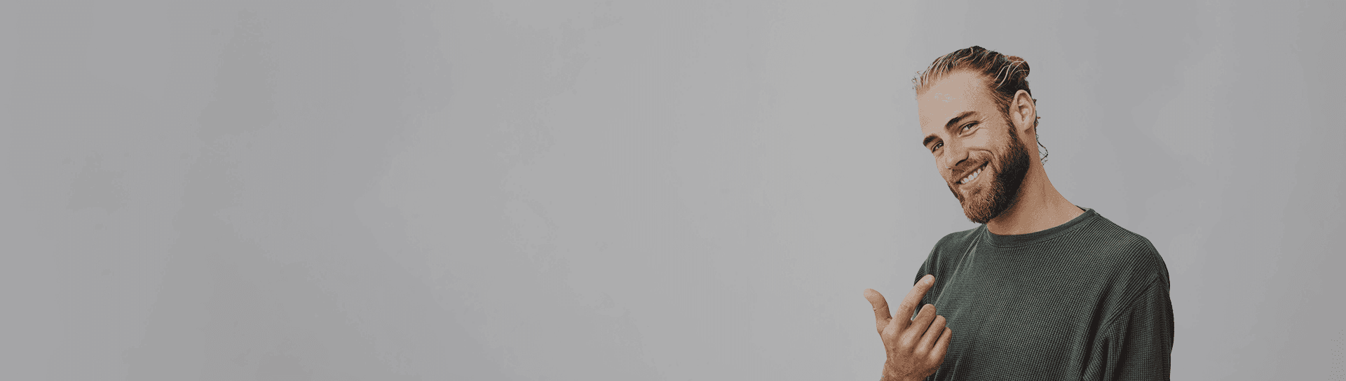 Python workshops background young smiling man