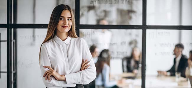 Reskilling Coders Lab Young business woman